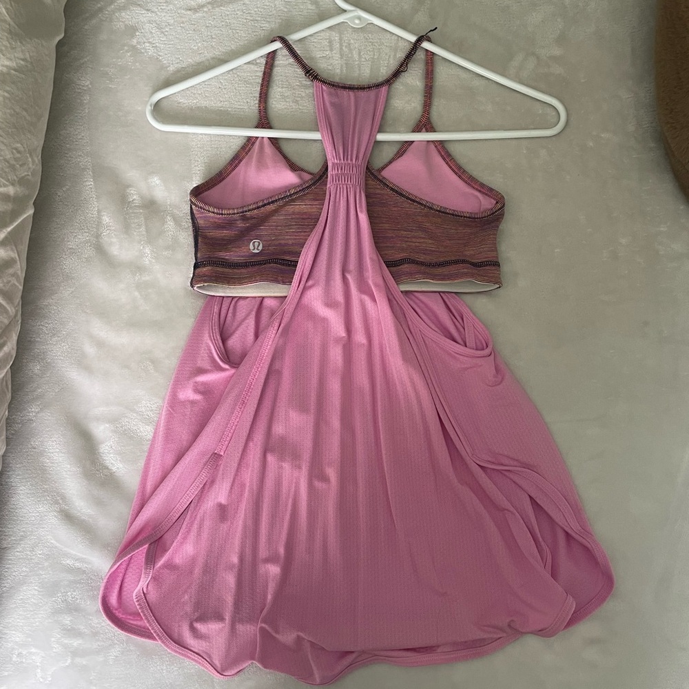 Pink Lululemon Racerback Tank Top - Picture 2 of 3